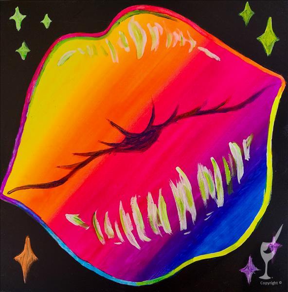 Buzz Gworls Paint & Drag Show Rainbow Lips!