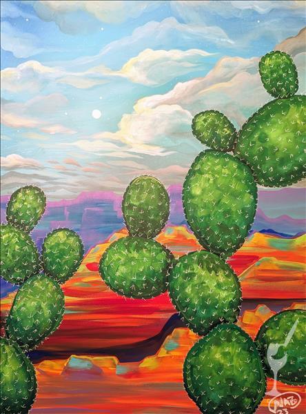 New Art! - Cactus Canyon - BYOB - 3 Hour Class