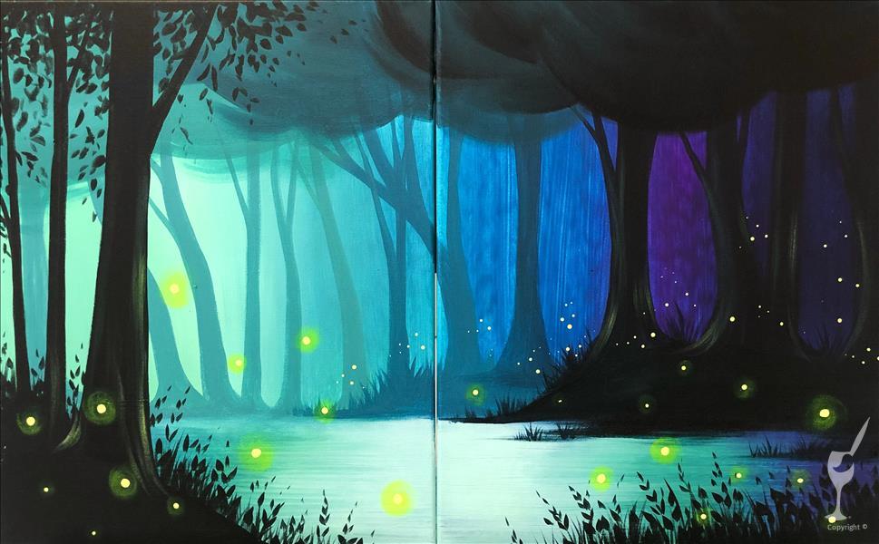 DATE/BFF-SET OR SOLO!  ROMANTIC FOREST! BLACKLIGHT