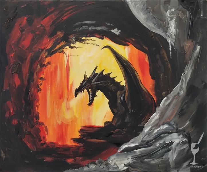 NEW! TEEN FRIENDLY! Dragon In A Cave *add candle