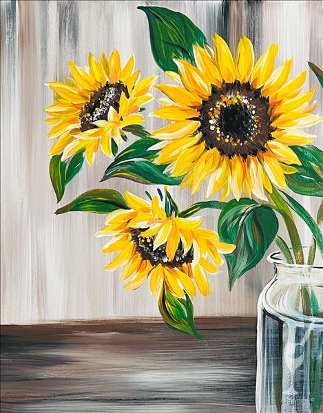 "Simply Sunflowers" Add A Candle!