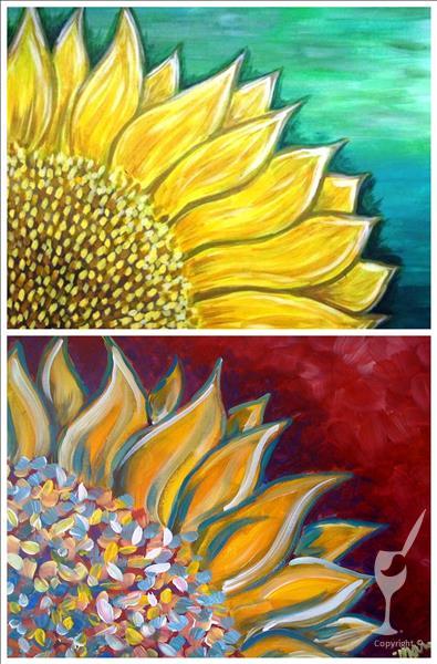 Colorful Sunflowers - Set