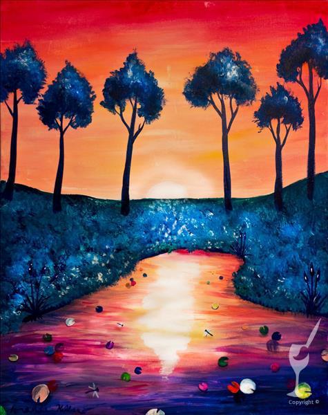 NEW ART! Enchanted Lily Pond *BLACKLIGHT PARTY*