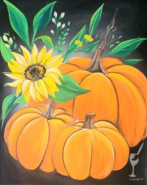 Sunflower Pumpkins! +Candle X2 POINTS