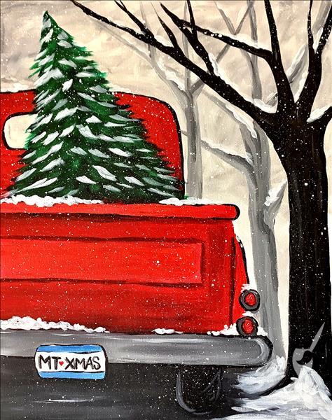 NEW ART- Christmas Truck (may add snow glitter)