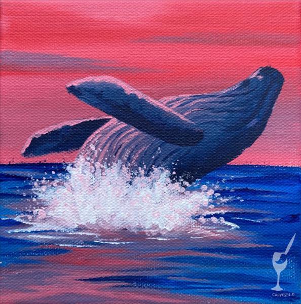 Day Paint! Leave work Early! Sunset Whale
