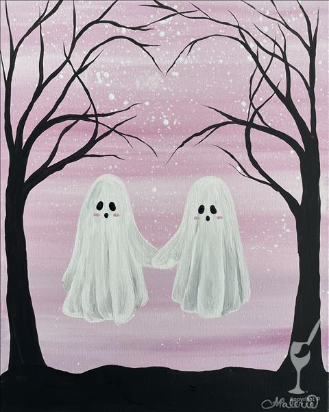 Spooky Scary Ghosties *Choose Canvas or Wood*