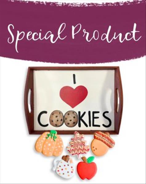 Decorate 5 Cookies + Customize Tray