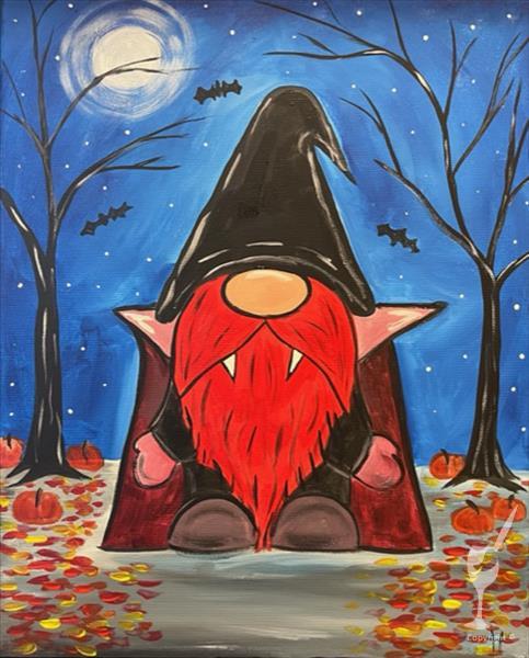 SPOOKY EVENING-- Dracula Gnome