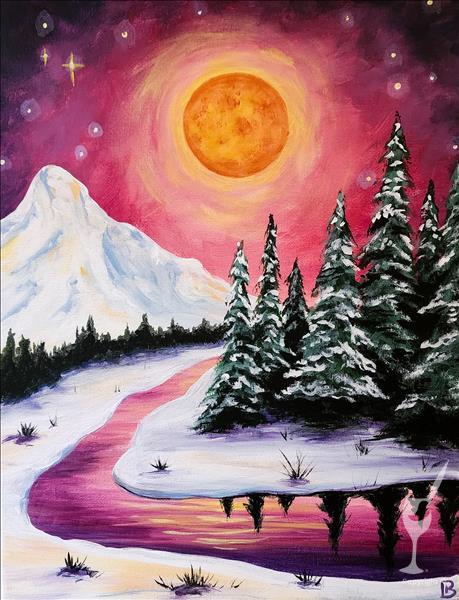 PAINTING+CANDLE BUNDLE! Winter Glow
