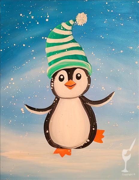 Happy Hour! Winter penguin