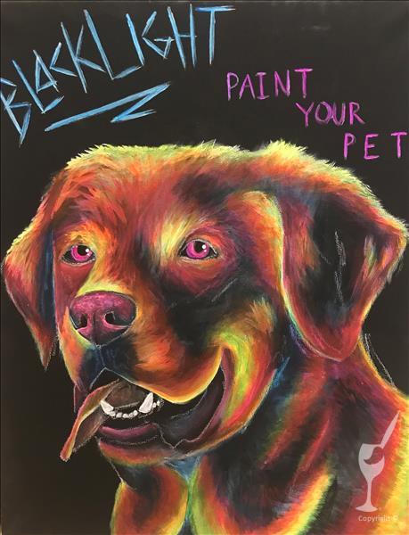 Blacklight Paint Your Pet