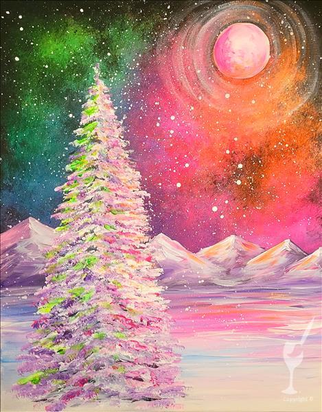 Glowing Winter Galaxy!  Painting Only