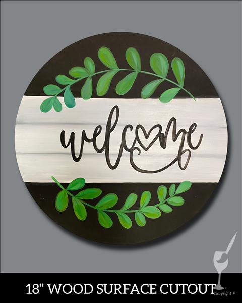 Eucalyptus Welcome Cutout