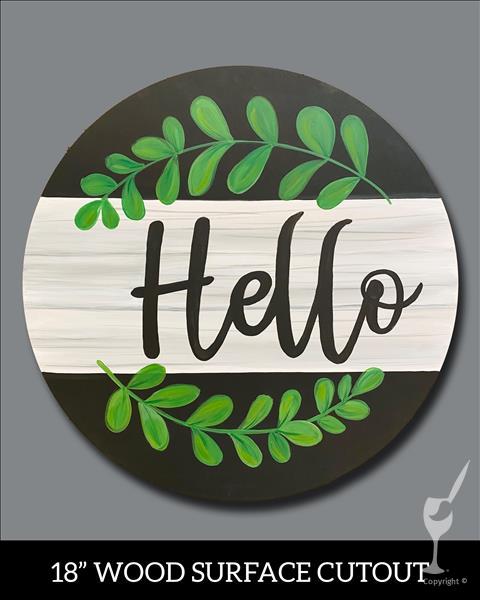 Eucalyptus Hello Cutout