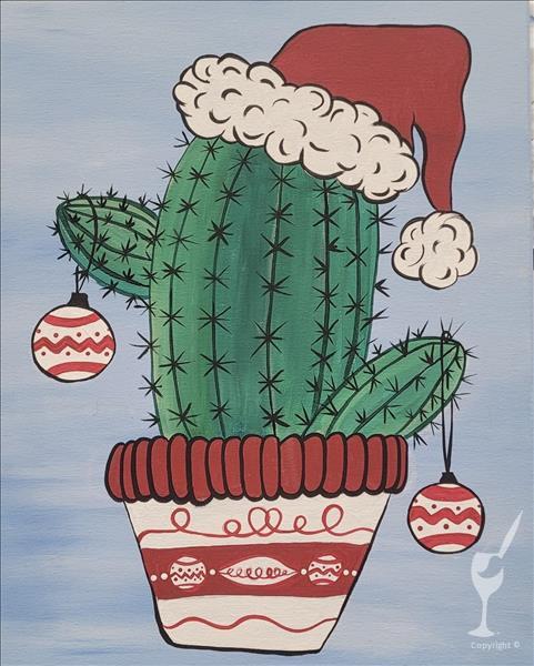NEW! DAY CLASS! Holiday Cactus *add candle