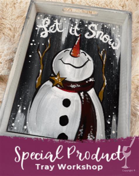 Let It Snow Serving Tray