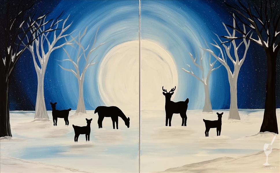 AGE 8+ COUPLES Winter Moon Deer