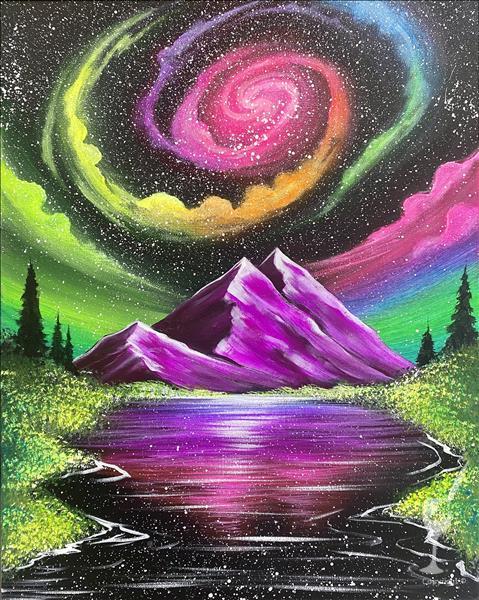 NEW ART! Spiral Galaxy Mountain+ Black Lights!