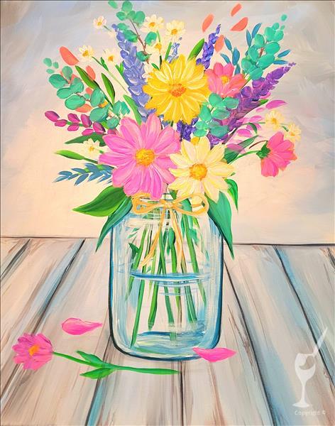 NEW ART - Fresh Flowers - SAVE 50% on 2nd seat