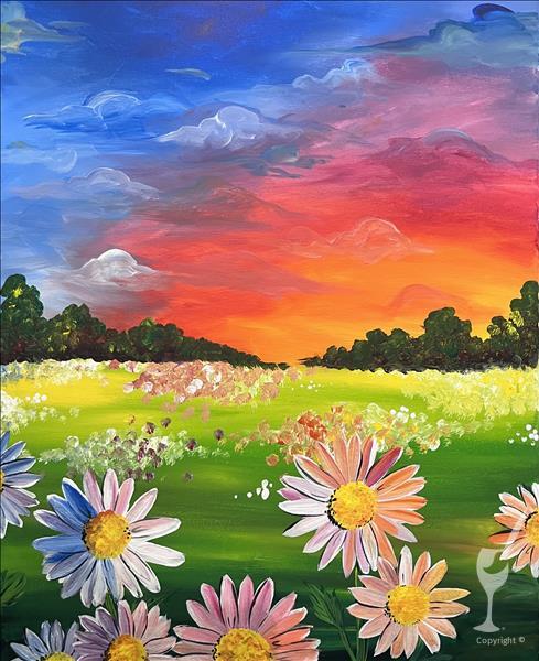 A Day In A Field Of Daisies (2x Paint Pts 2sday)*