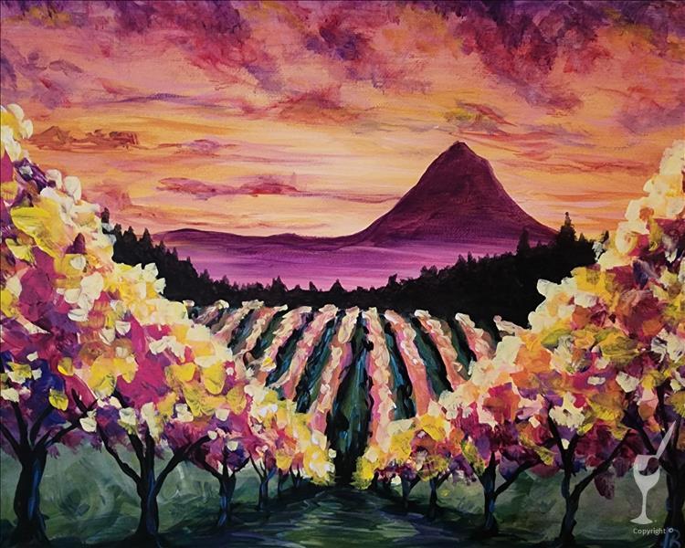 *Double Paint Points* Winery Sunset