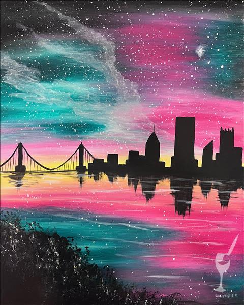 *NEW ART* - Bright Galaxy Over Pittsburgh