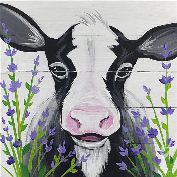 NEW ART - The Happy Cow - Paint on Wood or Canvas
