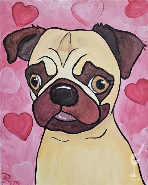 Cartoon Your Pet - Love Puppy