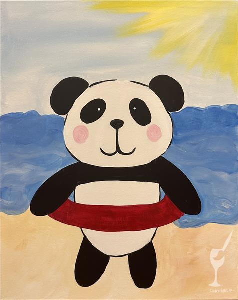 NEW Family Art! "Beach Panda"-Ages 7+ welcome!