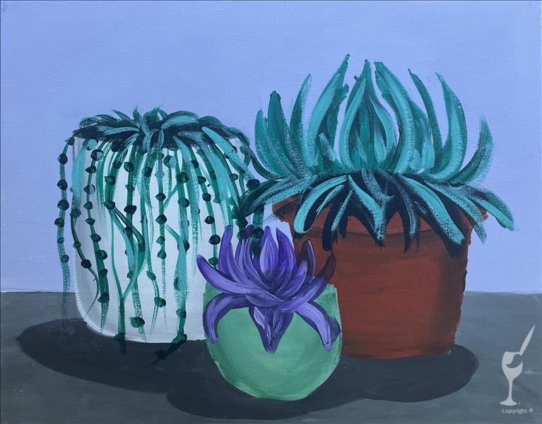Potted Plants and Succulents **Add A Candle**