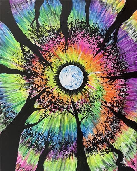 Trippy Tie-Dye Trees