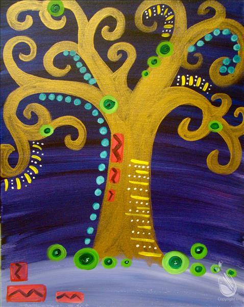 *I'M AN ARTISTE CAMP!* Day 3: Klimt's Tree of Life