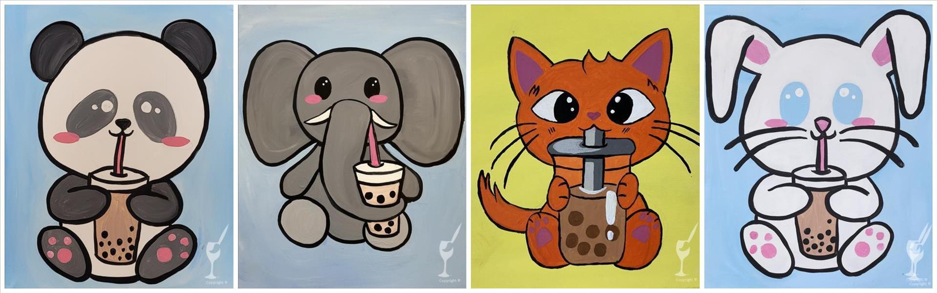 How to Paint FAMILY FUN! Choose Your Boba