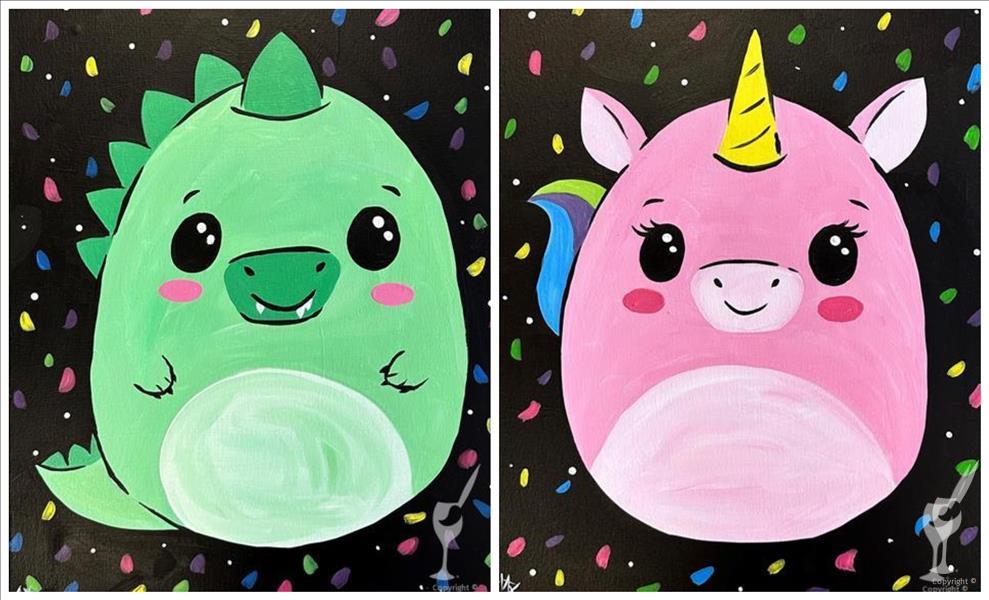 All Ages ($35) Squishy Animals (Dino Or Unicorn)