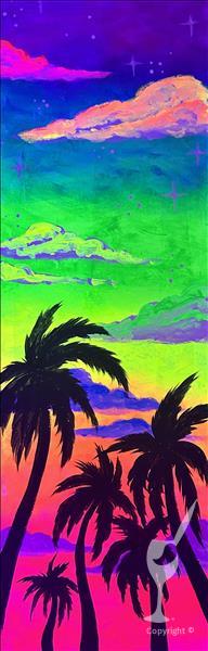 *BLACKLIGHT CLASS* Palms in Paradise (Ages 10+)