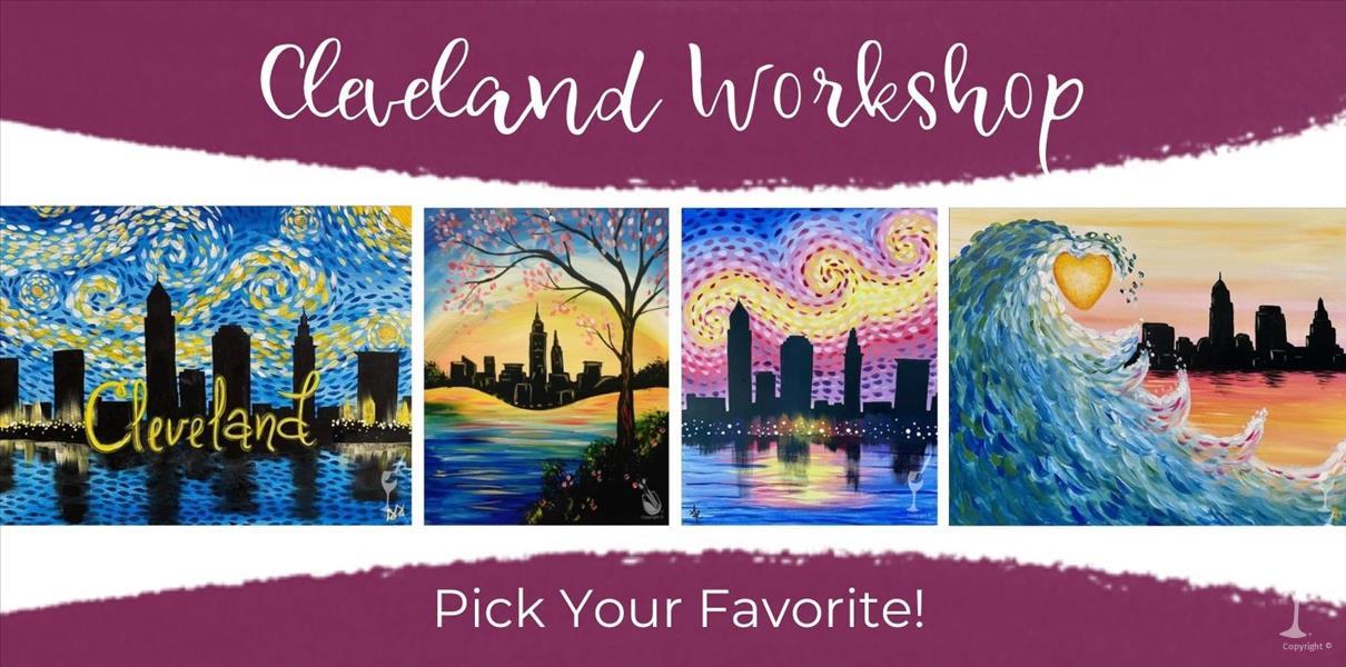 How to Paint CLEVELAND WORKSHOP! *ADD A DIY CANDLE