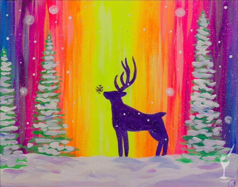 How to Paint Cosmic Deer Blacklight Party