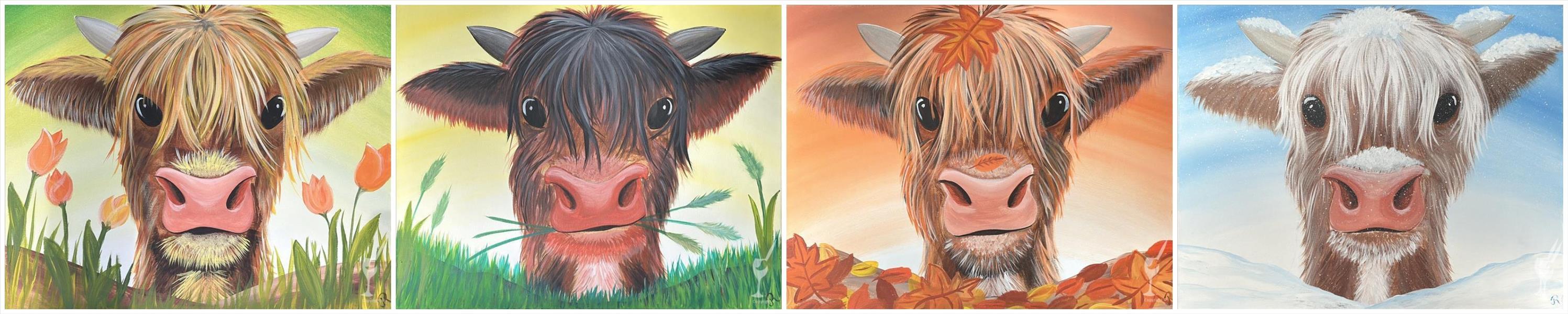 How to Paint Wildlife Wednesday - Choose Your Highland Calf