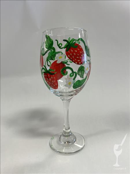 BOGO Wine Wednesday | Strawberry Glasses Set of 2