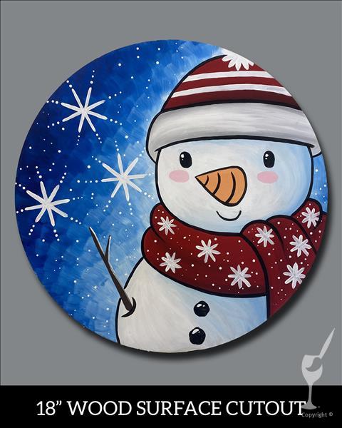 SPECIAL PRODUCT!  18" Round "Let It Snowman"