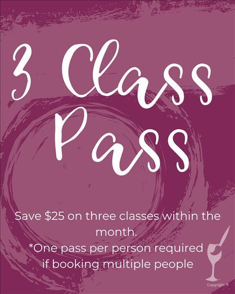 December Class Pass! Get three classes for $95