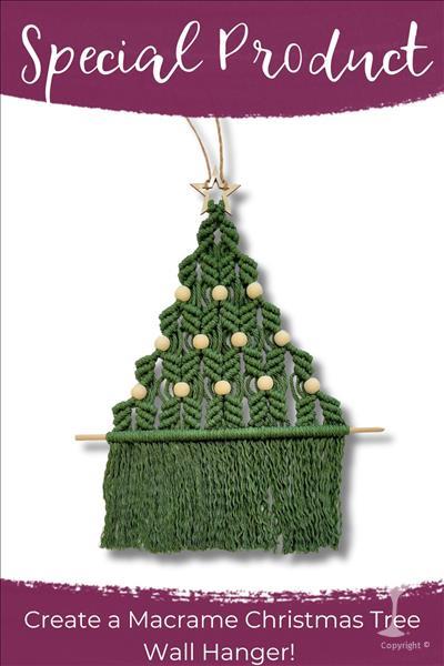 Macrame Christmas Tree Wall Hanging