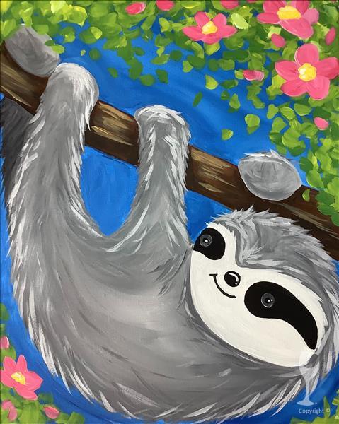 Spring Break! Paint a Sloth + Make Slime! All Ages