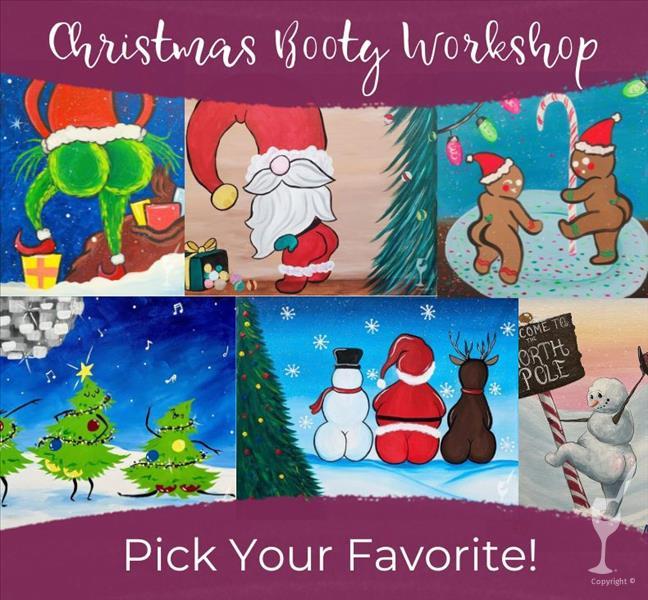 How to Paint UGLY SWEATER CONTEST! XMAS BOOTY WORKSHOP!