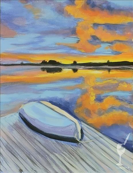 New Art! Morning on the Water- Add a DIY Candle!