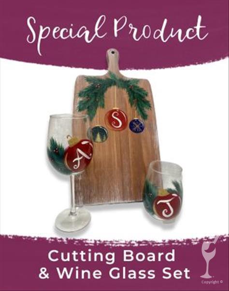 Special Product: Cutting Board & Wineglass Set