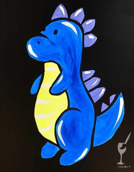 Neon Dinosaurs - Blue T-Rex