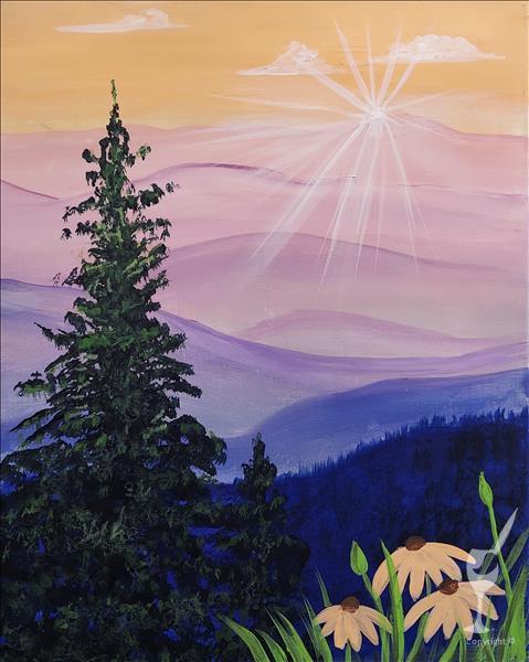 *NEW ART/PUBLIC CHARITY EVENT* Mountain Daybreak