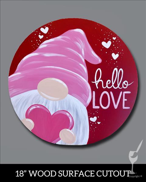 Hello Love Cutout - ADD GLITTER!